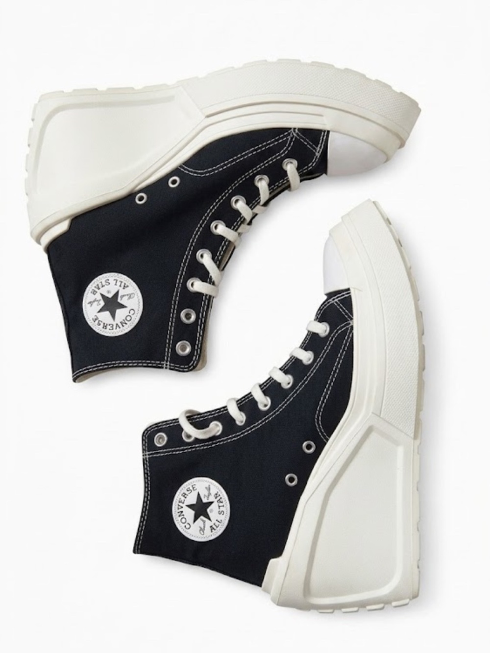 Converse Chuck 70 De Luxe Wedge Sneaker Womens 10.5 Black Platform A06478C EU 42